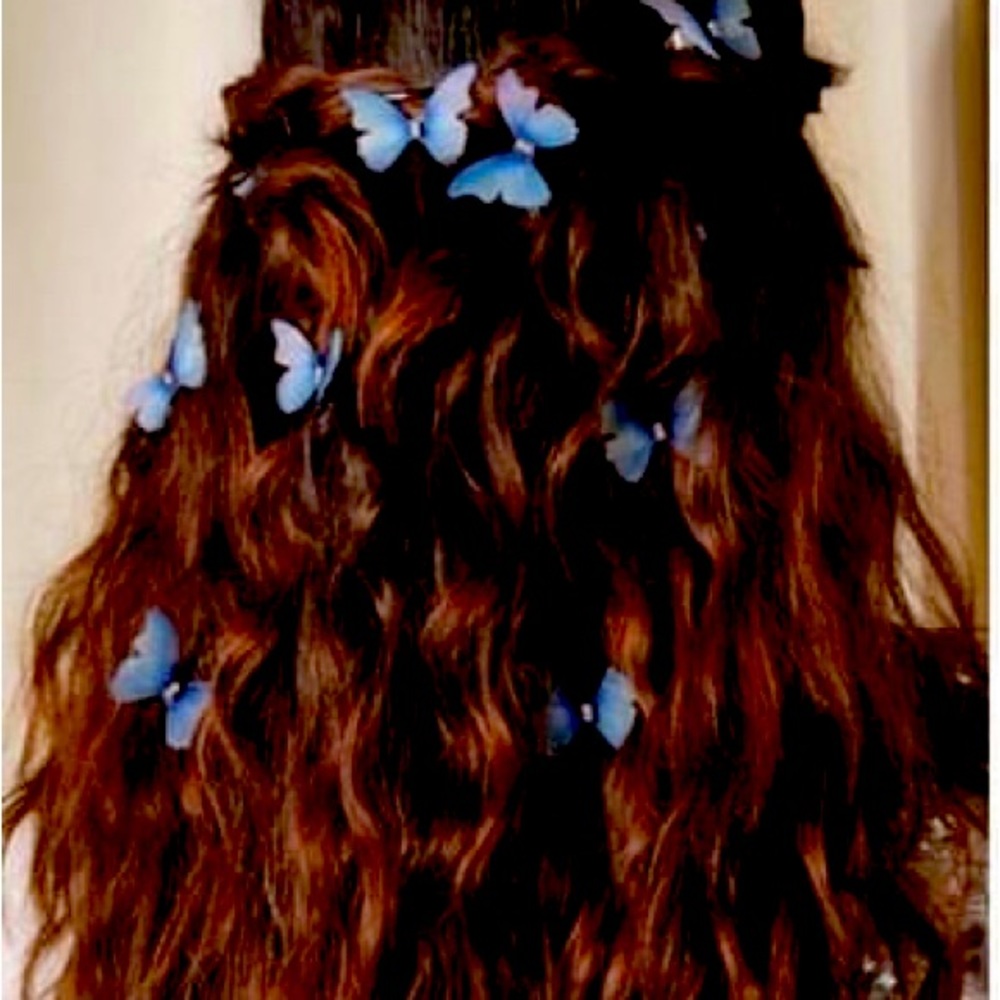 Beautiful butterfly hair clips